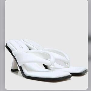 Circus by Sam Edelman 7M Skeet Square-Toe Dress Sandals Womens Shoes Thong Heels